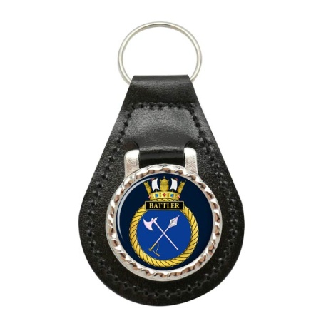 HMS Battler, Royal Navy Leather Key Fob