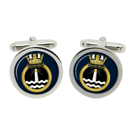 HMS Beachy Head, Royal Navy Cufflinks in Box