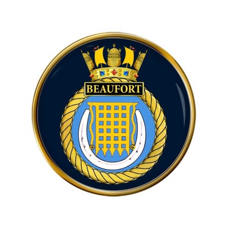 HMS Beaufort, Royal Navy Pin Badge