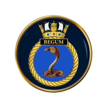 HMS Begum, Royal Navy Pin Badge