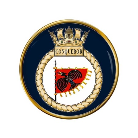 HMS Conqueror, Royal Navy Pin Badge
