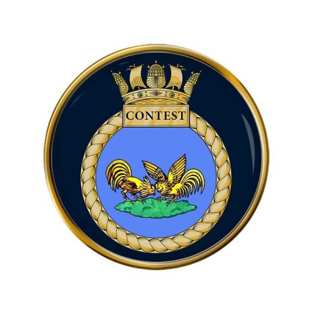 HMS Contest, Royal Navy Pin Badge