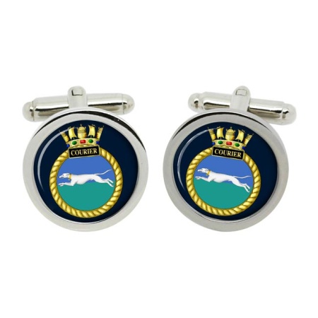 HMS Courier, Royal Navy Cufflinks in Box