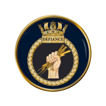 HMS Defiance, Royal Navy Pin Badge
