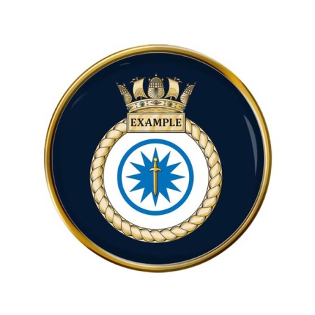 HMS Example, Royal Navy Pin Badge