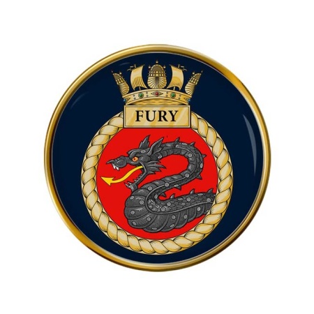 HMS Fury, Royal Navy Pin Badge
