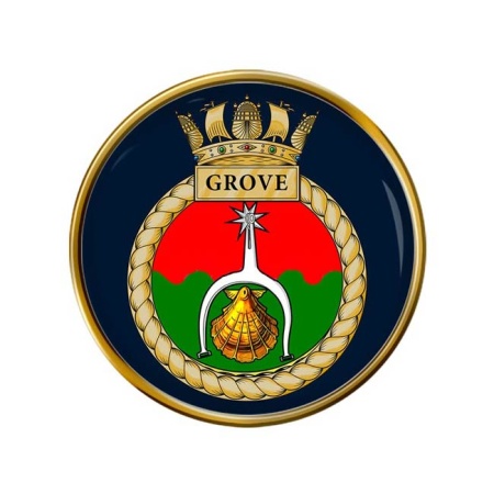HMS Grove, Royal Navy Pin Badge