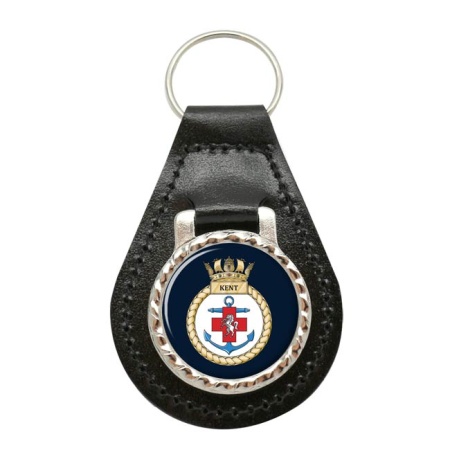 HMS Kent, Royal Navy Leather Key Fob