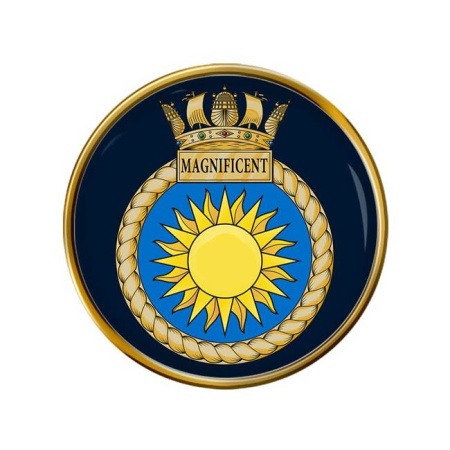 HMS Magnificent, Royal Navy Pin Badge