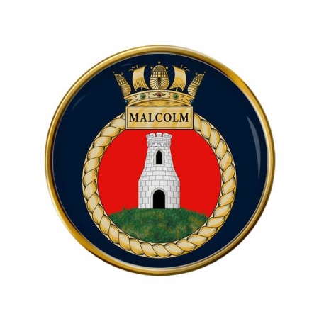 HMS Malcolm, Royal Navy Pin Badge