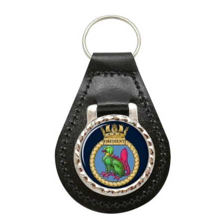HMS Obedient, Royal Navy Leather Key Fob