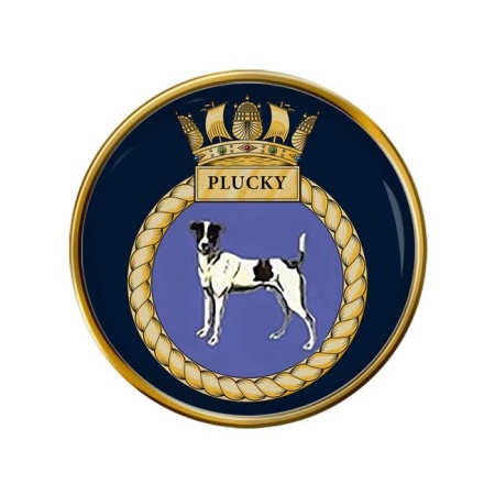 HMS Plucky, Royal Navy Pin Badge