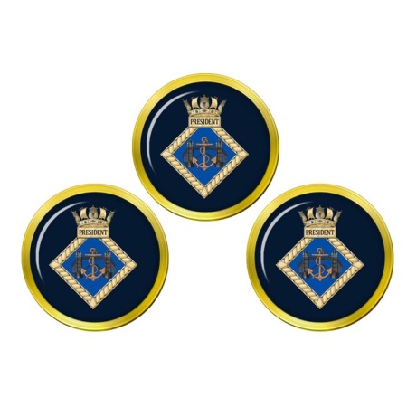 HMS President, Royal Navy Golf Ball Markers
