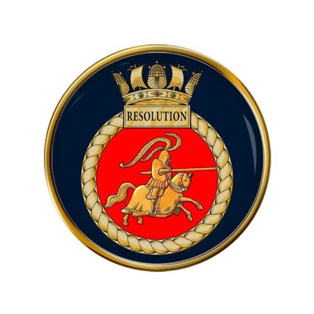 HMS Resolution, Royal Navy Pin Badge