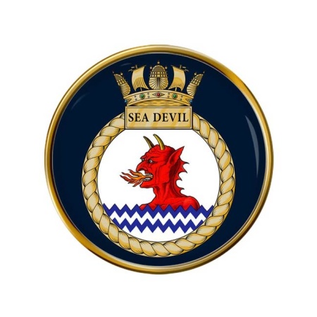 HMS Sea Devil, Royal Navy Pin Badge
