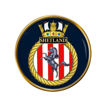 HMS Shetland, Royal Navy Pin Badge