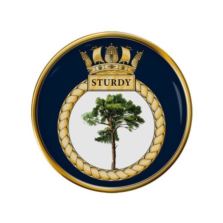 HMS Sturdy, Royal Navy Pin Badge