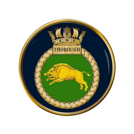 HMS Thorough, Royal Navy Pin Badge