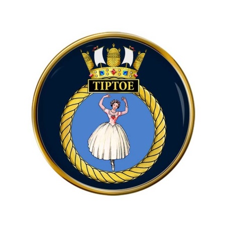 HMS Tiptoe, Royal Navy Pin Badge