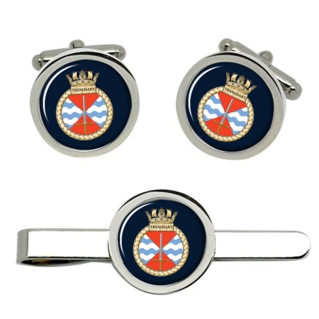 HMS Trenchant, Royal Navy Cufflink and Tie Clip Set