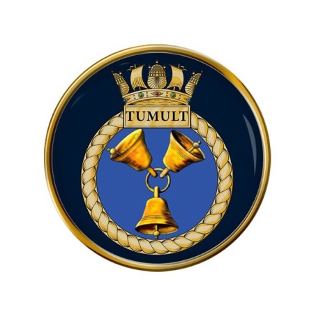 HMS Tumult, Royal Navy Pin Badge