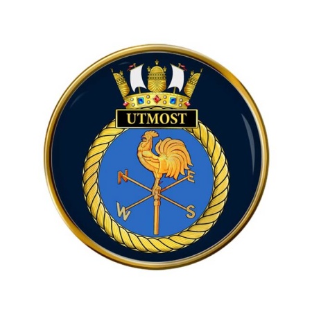 HMS Utmost, Royal Navy Pin Badge