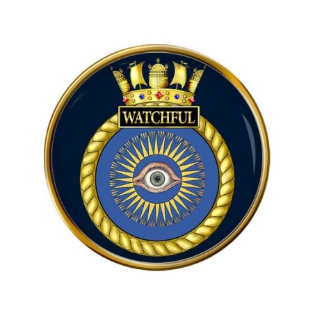 HMS Watchful, Royal Navy Pin Badge