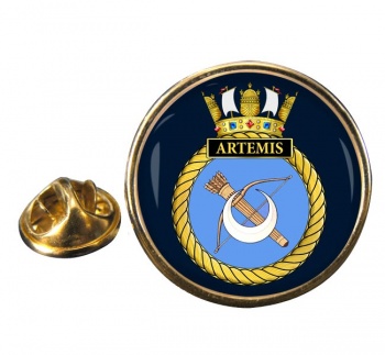 HMS Artemis (Royal Navy) Round Pin Badge