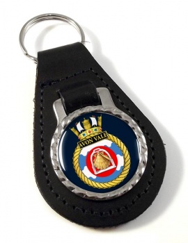 HMS Avon Vale (Royal Navy) Leather Key Fob