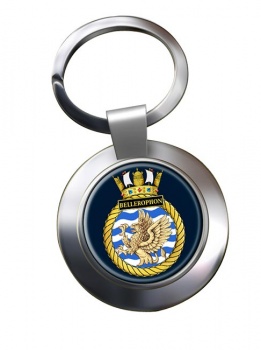 HMS Bellerophon (Royal Navy) Chrome Key Ring