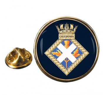 HMS Caledonia (Royal Navy) Round Pin Badge