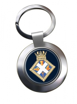 HMS Caledonia (Royal Navy) Chrome Key Ring