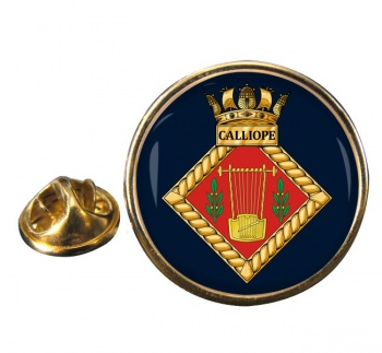 HMS Calliope (Royal Navy) Round Pin Badge