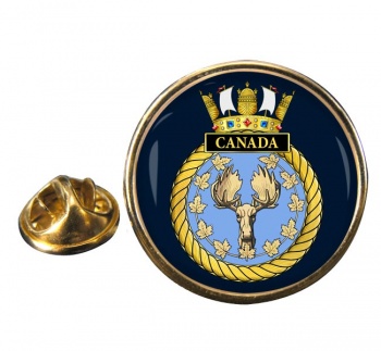 HMS Canada (Royal Navy) Round Pin Badge