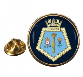 HMS Caroline (Royal Navy) Round Pin Badge