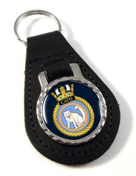 HMS Cato (Royal Navy) Leather Key Fob