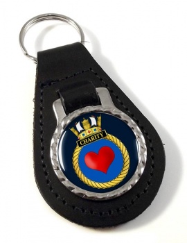 HMS Charity (Royal Navy) Leather Key Fob