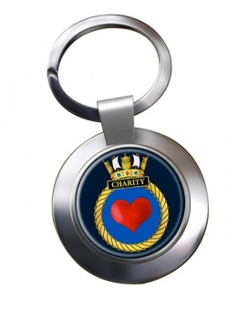 HMS Charity (Royal Navy) Chrome Key Ring