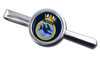 HMS Chough (Royal Navy) Round Tie Clip