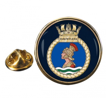 HMS Dauntless (Royal Navy) Round Pin Badge