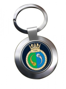 HMS Echo (Royal Navy) Chrome Key Ring