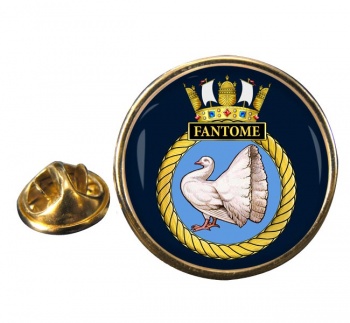 HMS Fantome (Royal Navy) Round Pin Badge