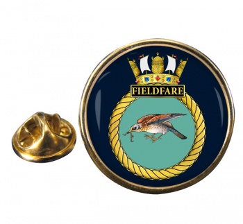 HMS Fieldfare (Royal Navy) Round Pin Badge