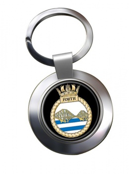 HMS Forth (Royal Navy) Chrome Key Ring