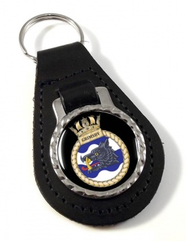 HMS Grimsby (Royal Navy) Leather Key Fob