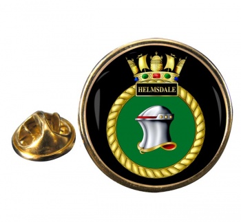 HMS Helmsdale (Royal Navy) Round Pin Badge