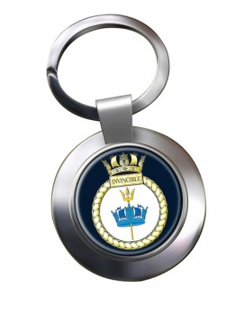 HMS Invincible (Royal Navy) Chrome Key Ring