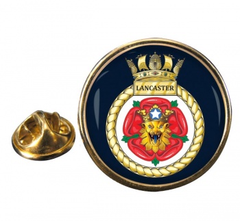 HMS Lancaster (Royal Navy) Round Pin Badge