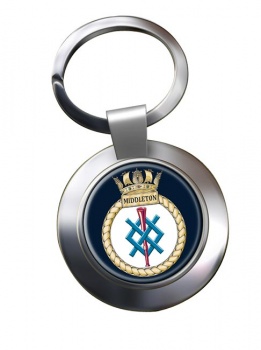 HMS Middleton (Royal Navy) Chrome Key Ring