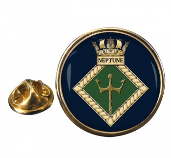 HMS Neptune (Royal Navy) Round Pin Badge